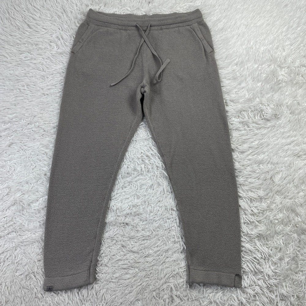 Barefoot Dreams Pants Womens Medium Gray CozyChic Ultra Light Jogger Drawstring